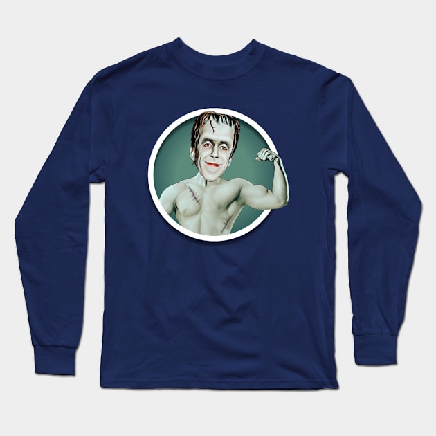 Herman Munster Long Sleeve T-Shirt by Indecent Designs